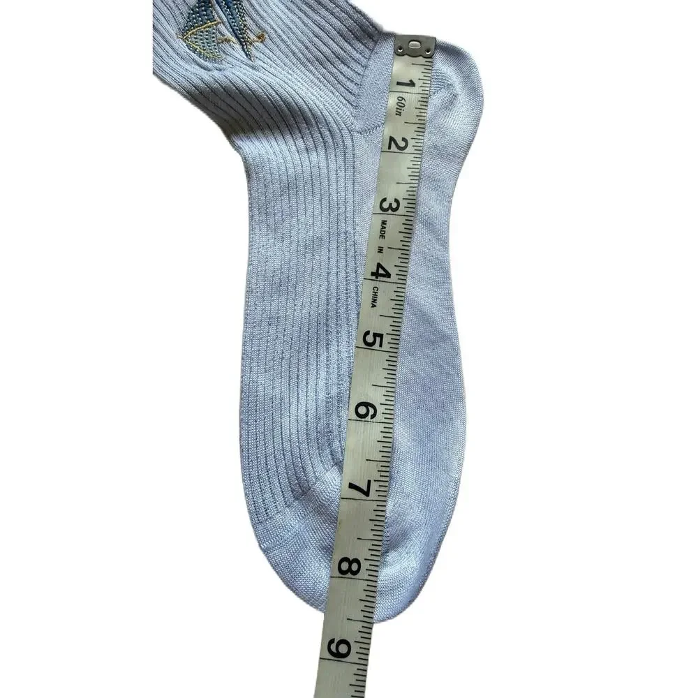 Maria La Rosa Embroidery Silk Socks New